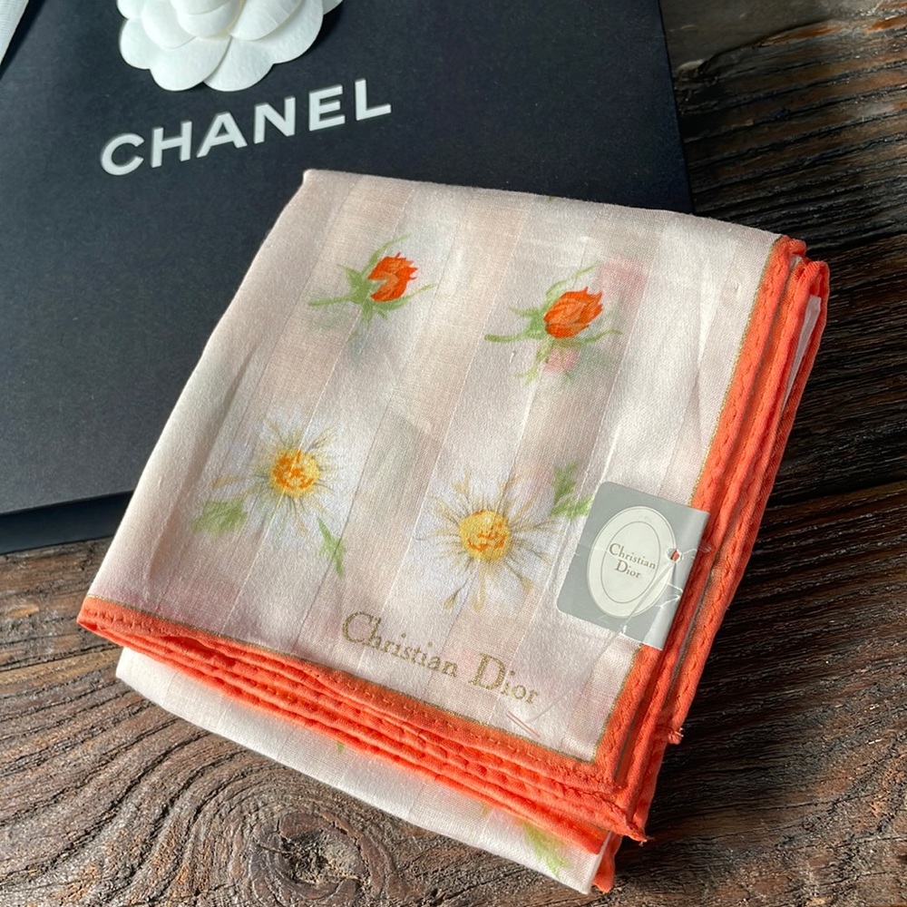 Vintage Dior floral scarf‎ NWT